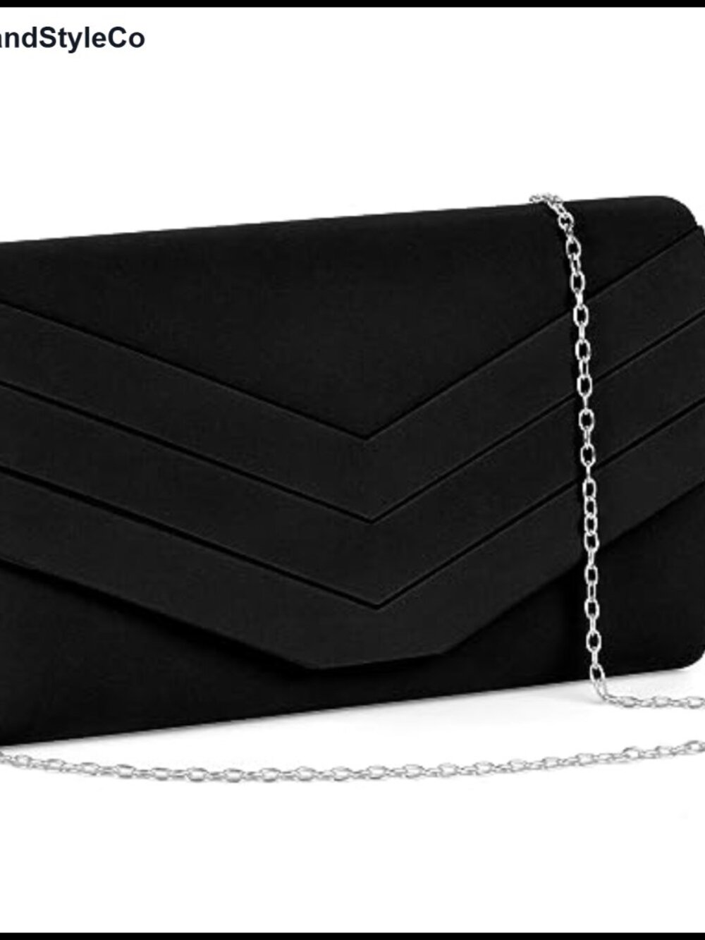 Suede Envelope Clutch Bag Women Evening Party Purse with Detachable Chain